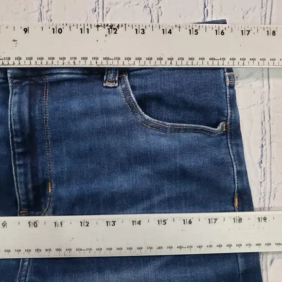 American Eagle WOMENS 14 LONG Curvy Hi Rise Jegging Blue Next Level Stretch - Picture 4 of 14